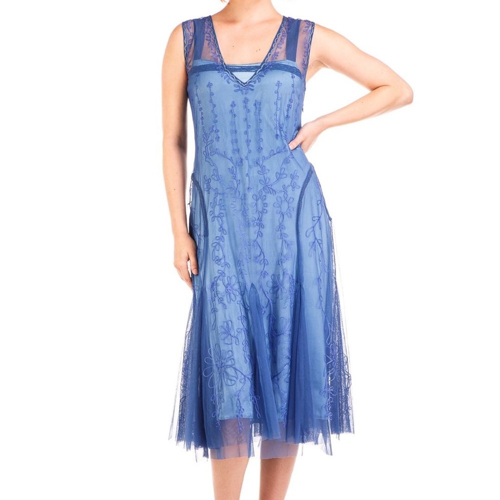 Periwinkle 20s inspired dress